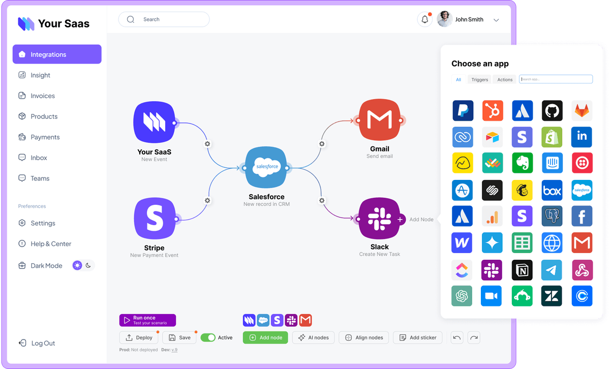 Workflow Builder Interface