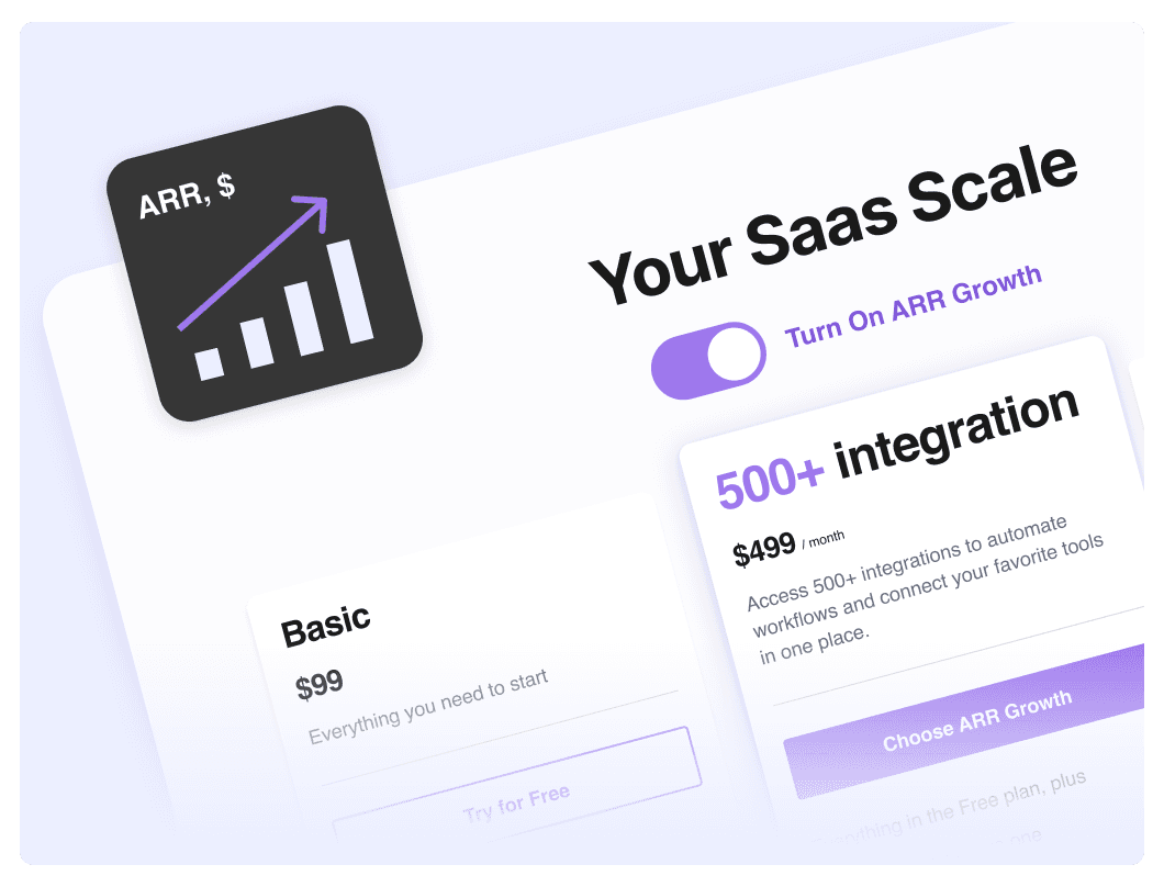 Your SaaS Scale - ARR Growth illustration